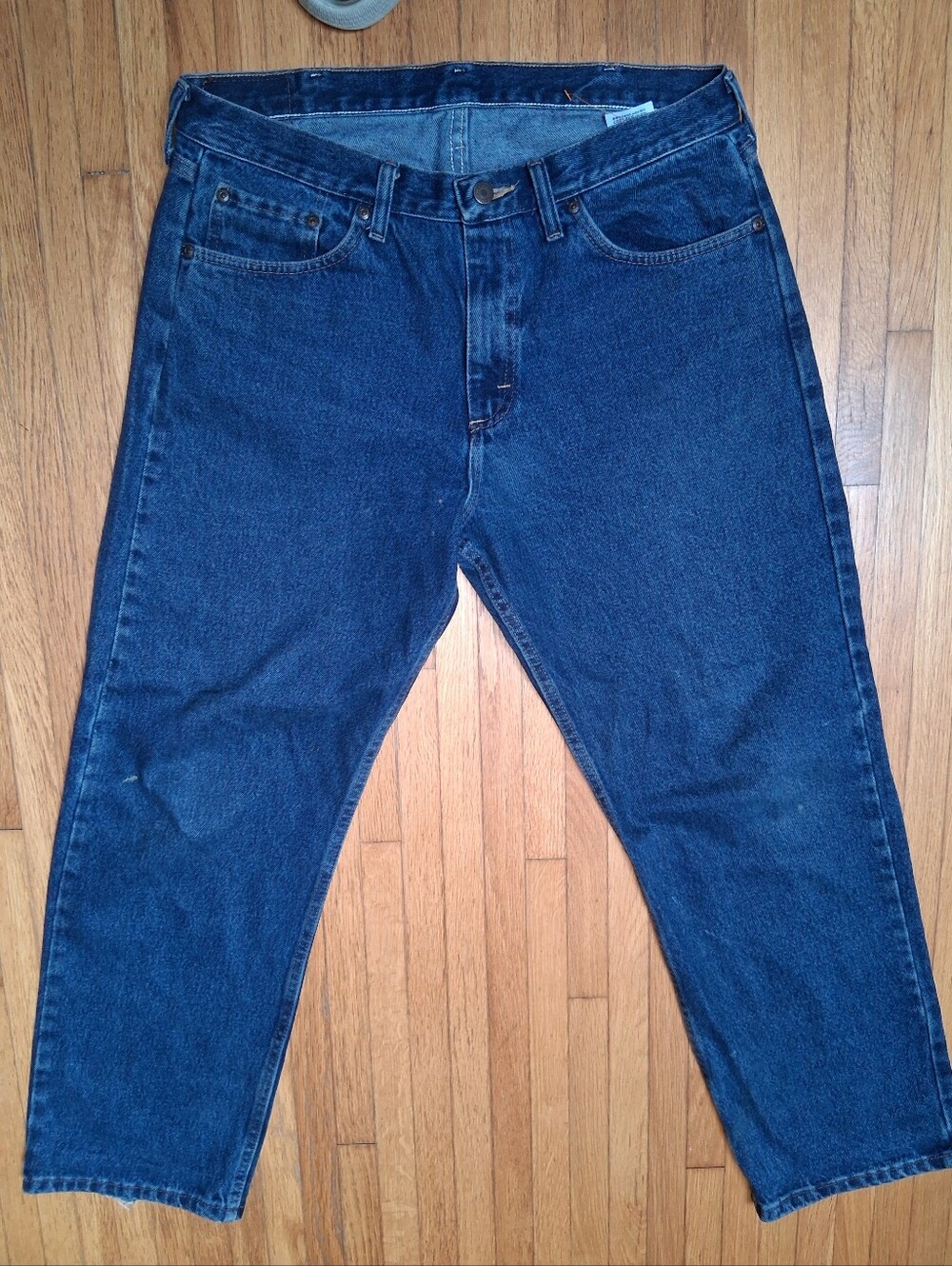 Wrangler Men’s Deep Blue Relaxed Jeans